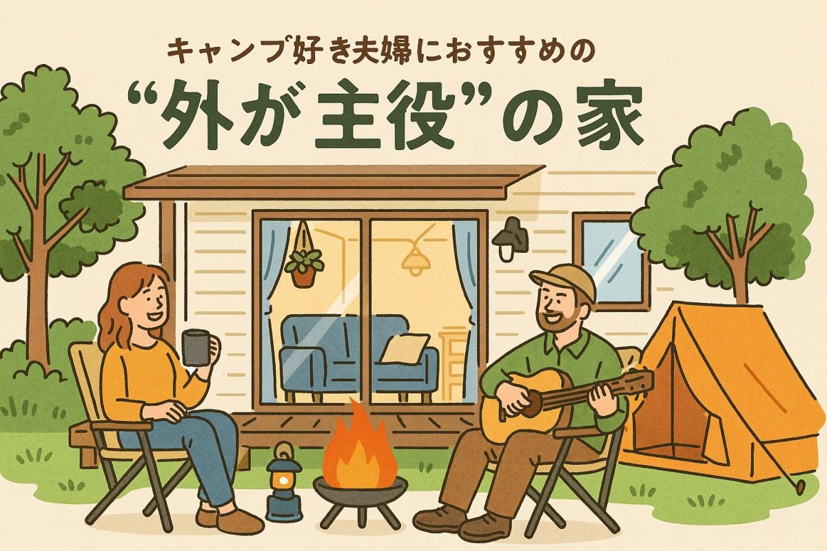 キャンプ好き夫婦におすすめの“外が主役”の家〜自然とともに暮らす、そんな毎日を家の中にも〜