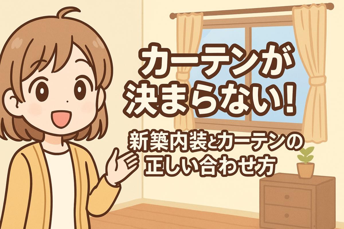 「カーテンが決まらない!」新築内装とカーテンの正しい合わせ方