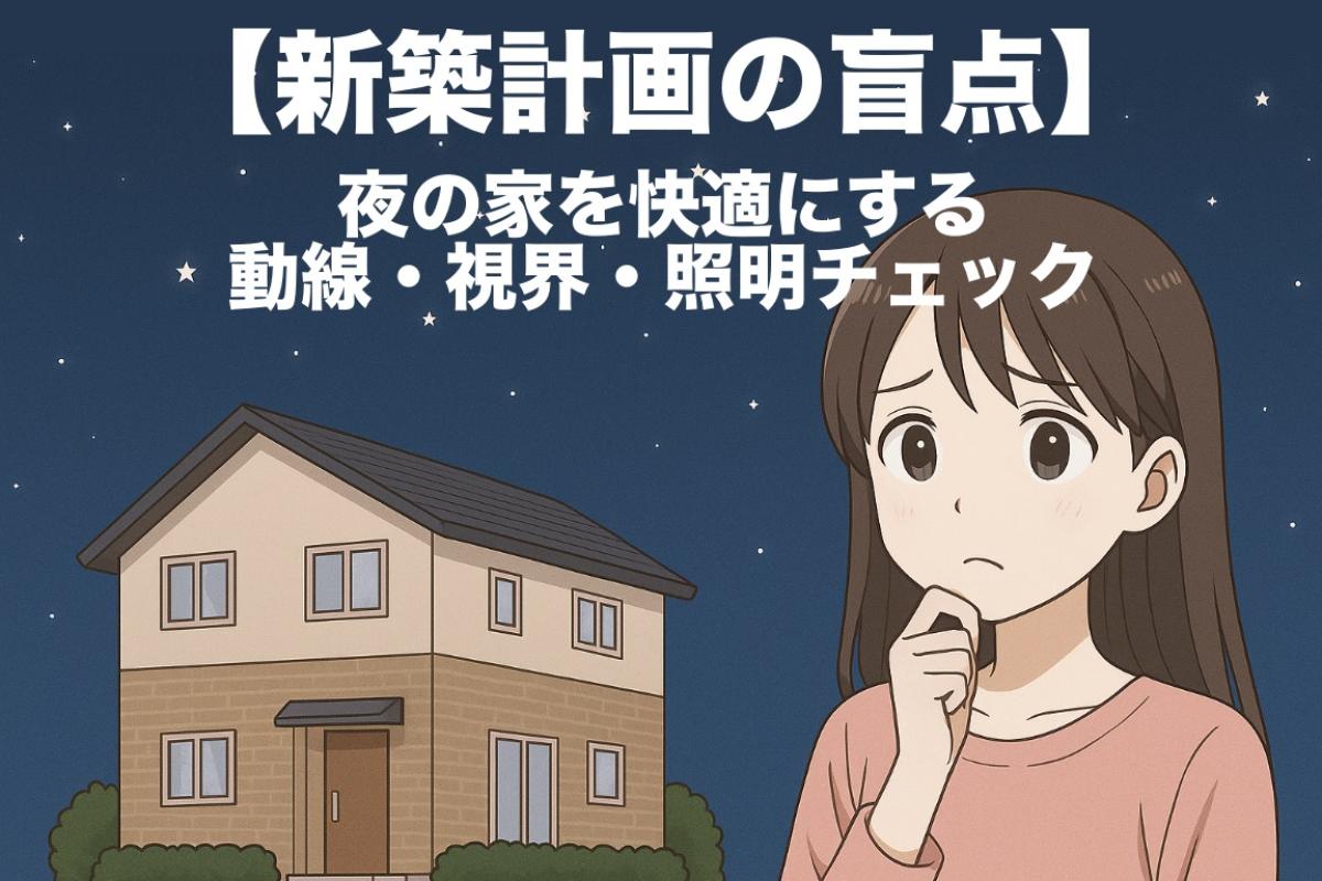 【新築計画の盲点】夜の家を快適にする動線・視界・照明チェック