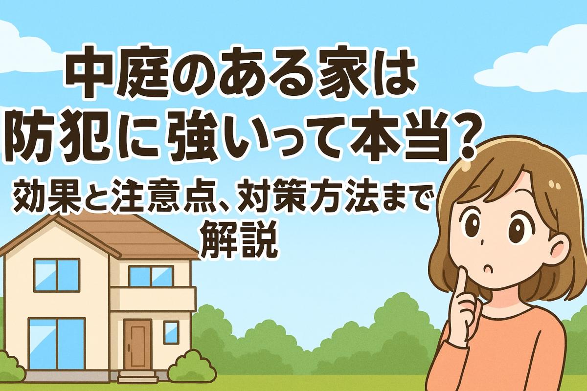中庭のある家は防犯に強いって本当？効果と注意点、対策方法まで解説