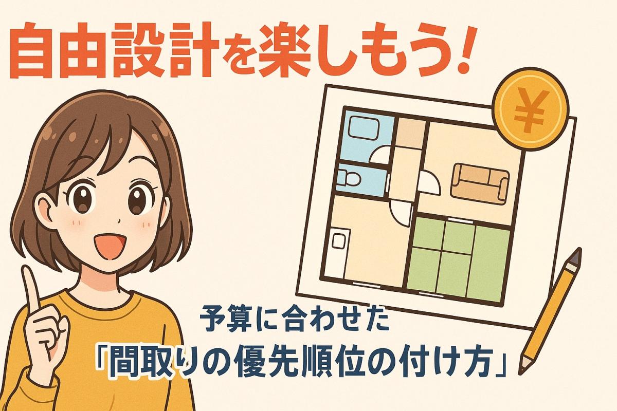自由設計を楽しもう！予算に合わせた“間取りの優先順位の付け方”
