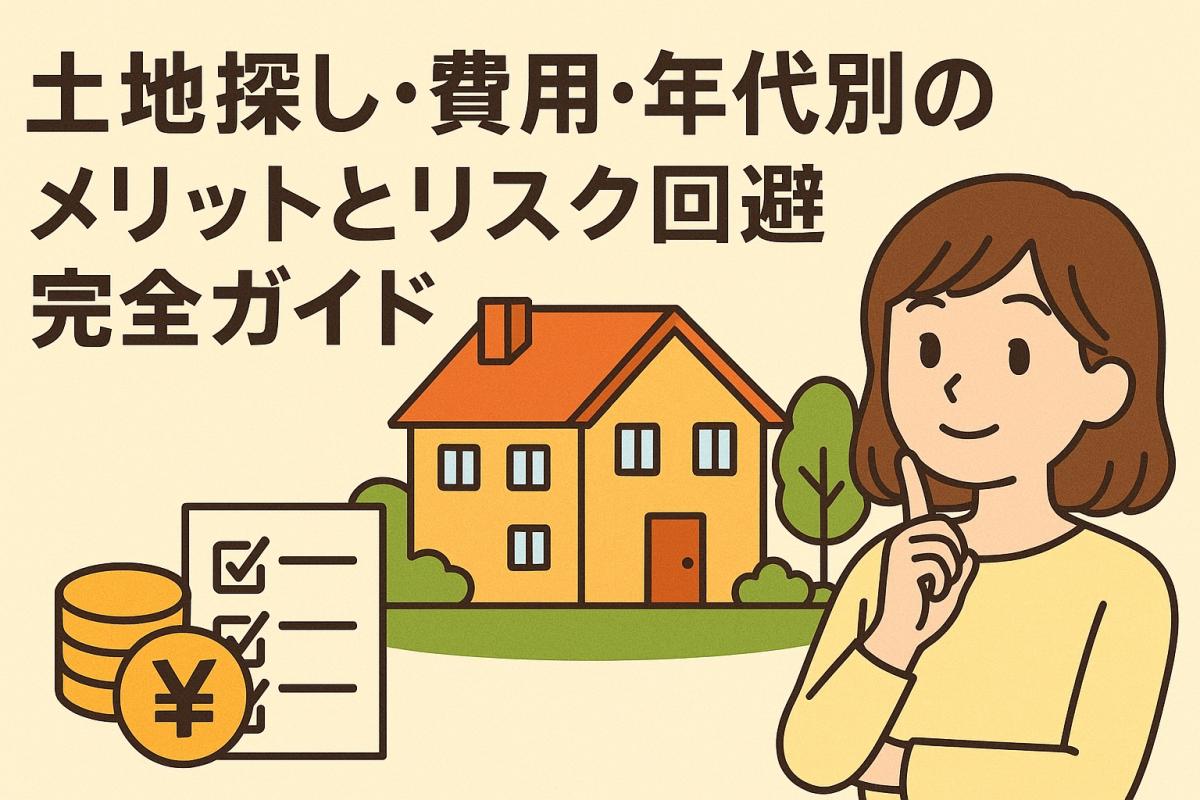 注文住宅で失敗しないために知っておきたい!土地探し・費用・年代別のメリットとリスク回避完全ガイド