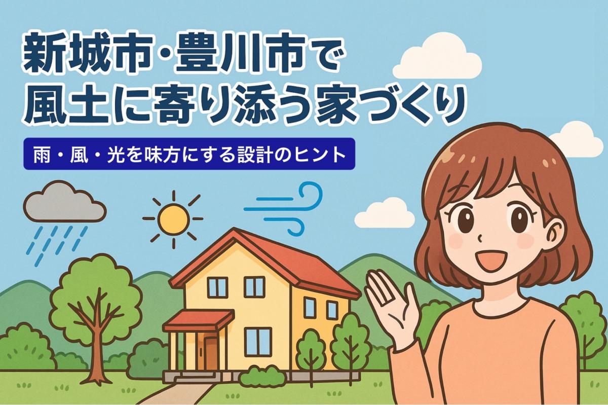 新城市・豊川市で風土に寄り添う家づくり：雨・風・光を味方にする設計のヒント